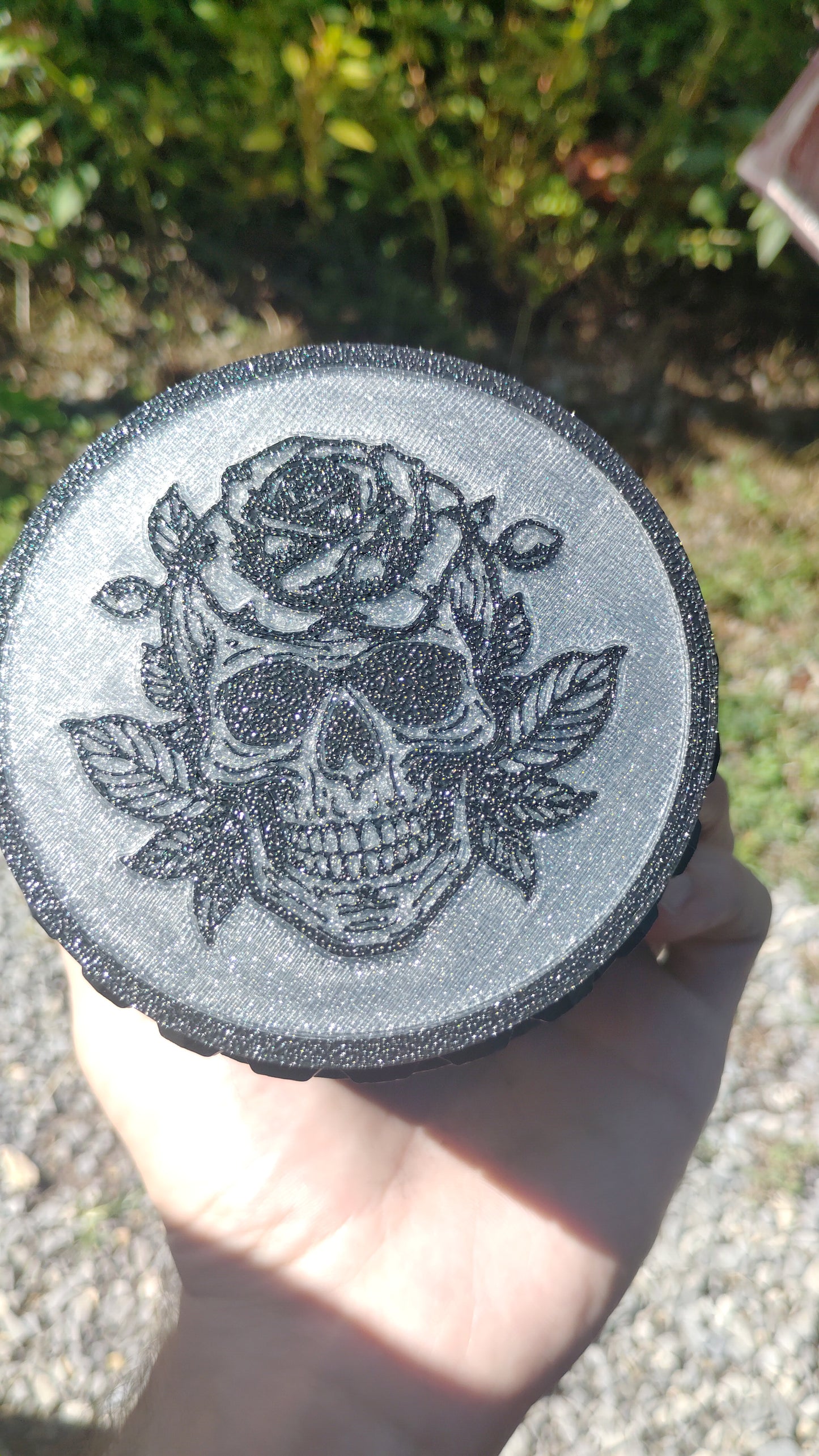 Skull and Rose Jar