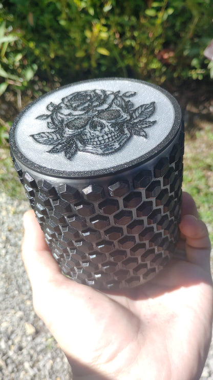 Skull and Rose Jar